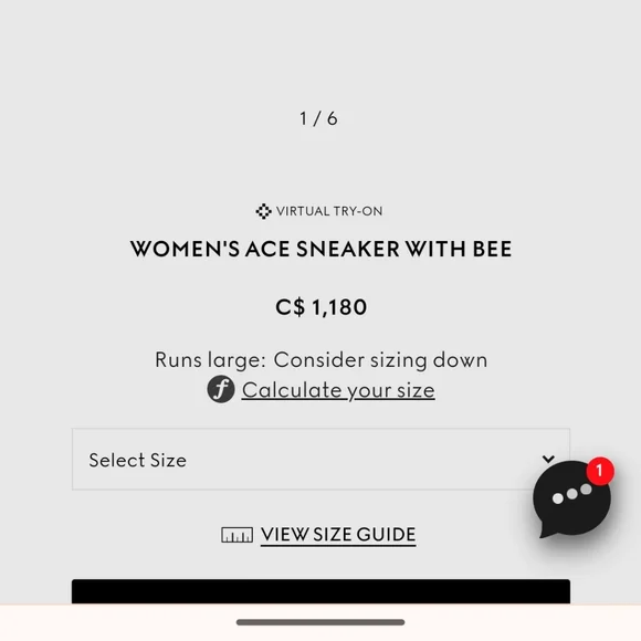 Gucci Ace Low Top Bee Sneakers EU 36 - Picture 2 of 14